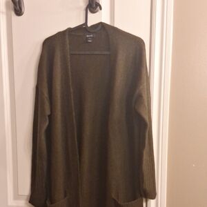 RW&CO. Dark Olive Knit Cardigan